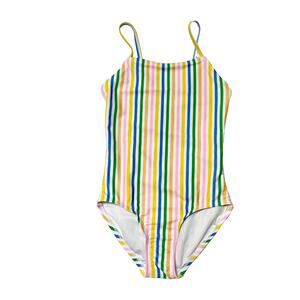 Old Navy Rainbow Stripe Swim Suit Size 6/7